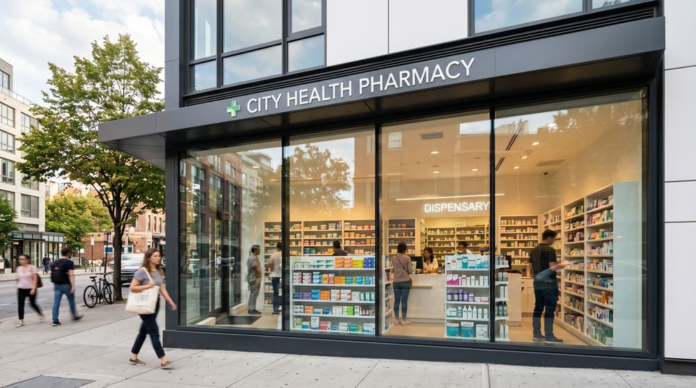 Interior de farmacia
